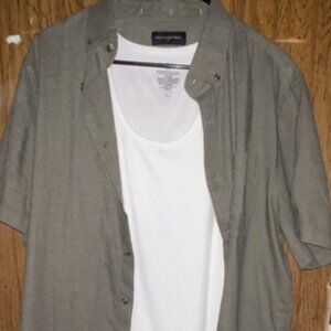 Frosted Melange Shirt Banana Republic L Button Down Shirt Green